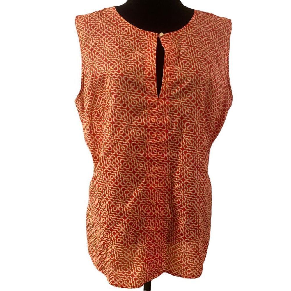 Liz Claiborne‎ Geometric Sleeveless Blouse